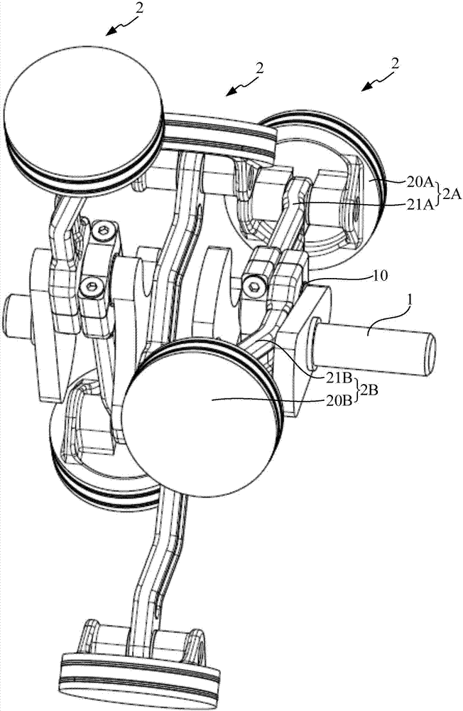 Piston type air compressor, air supply system and automobile