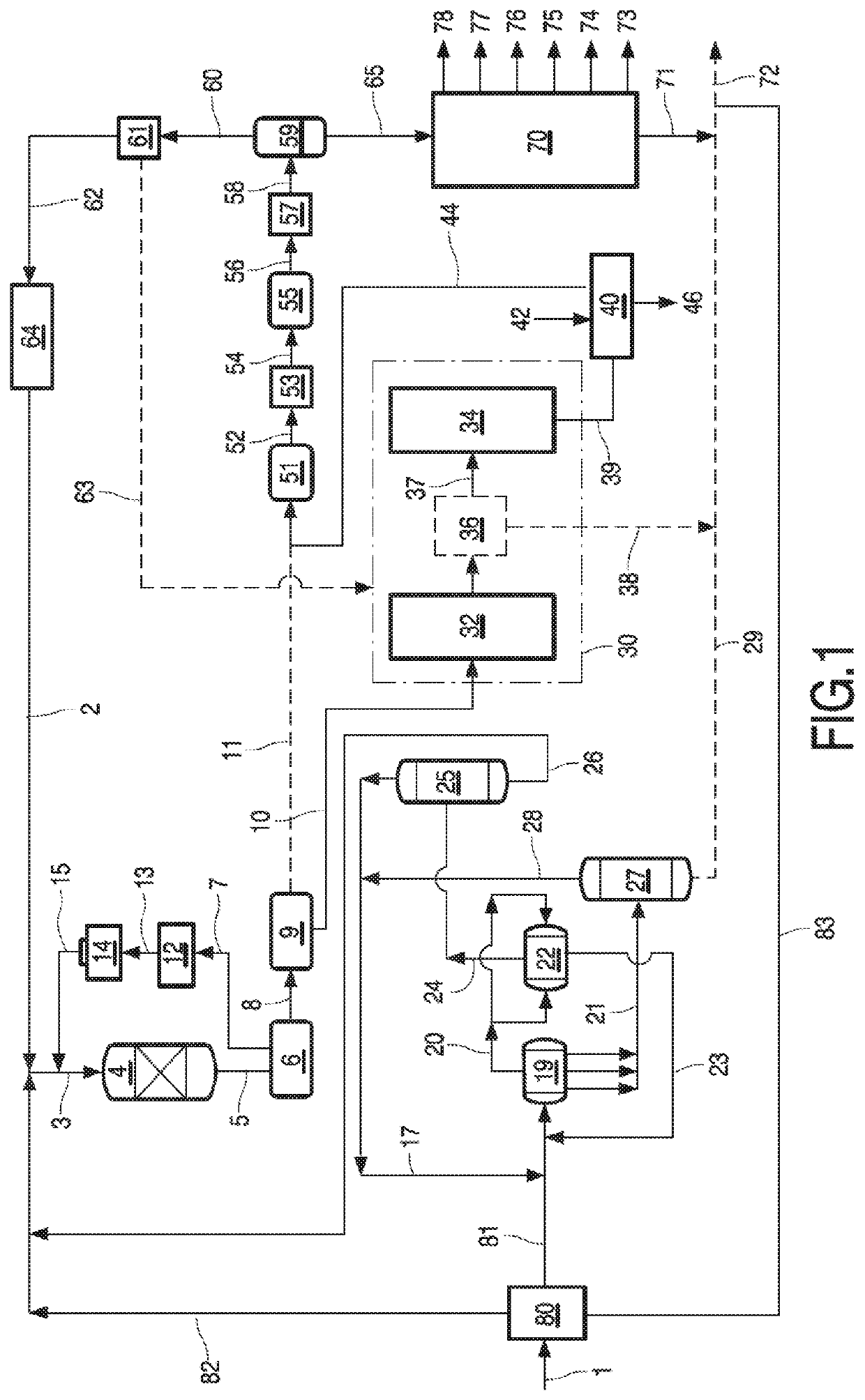 Process for the preparation of a feedstock for a hydroprocessing unit and an integrated hydrotreating and steam pyrolysis process for the direct processing of a crude oil to produce olefinic and aromatic petrochemicals