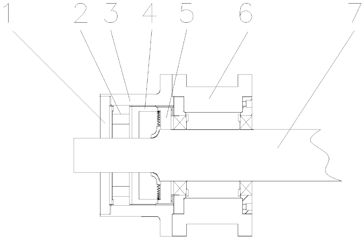 Locking mechanism of rotating part, and steel rail grinding device comprising locking mechanism