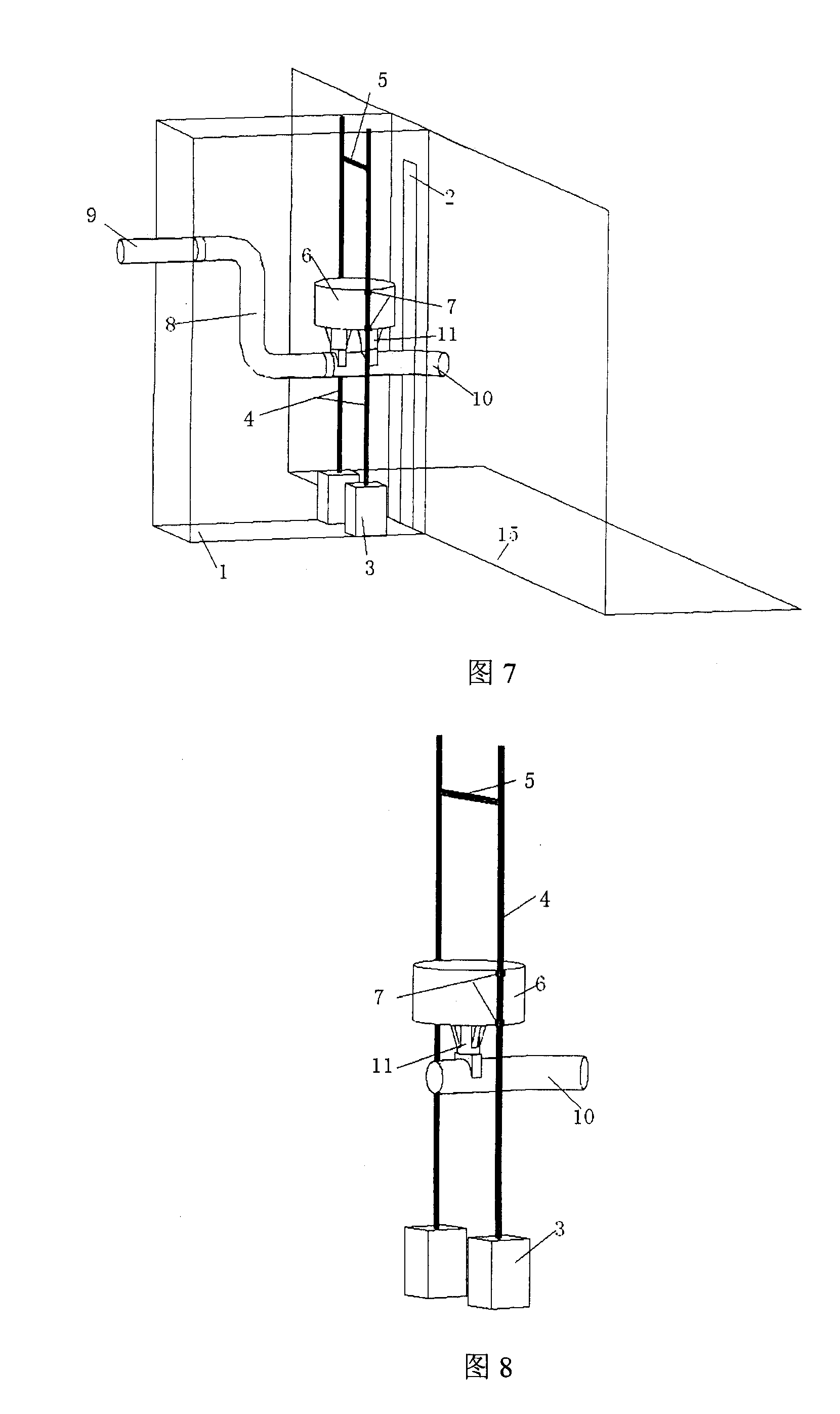 Water-entering adaptive adjusting sewage outfall device