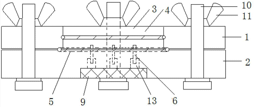 Under-deposit corrosion experiment bracket and method for experimenting by using same