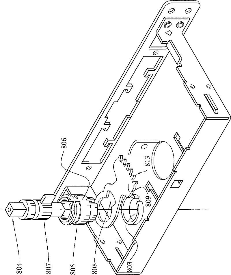 Bolt locking mechanism cooperated with door handle control mechanism