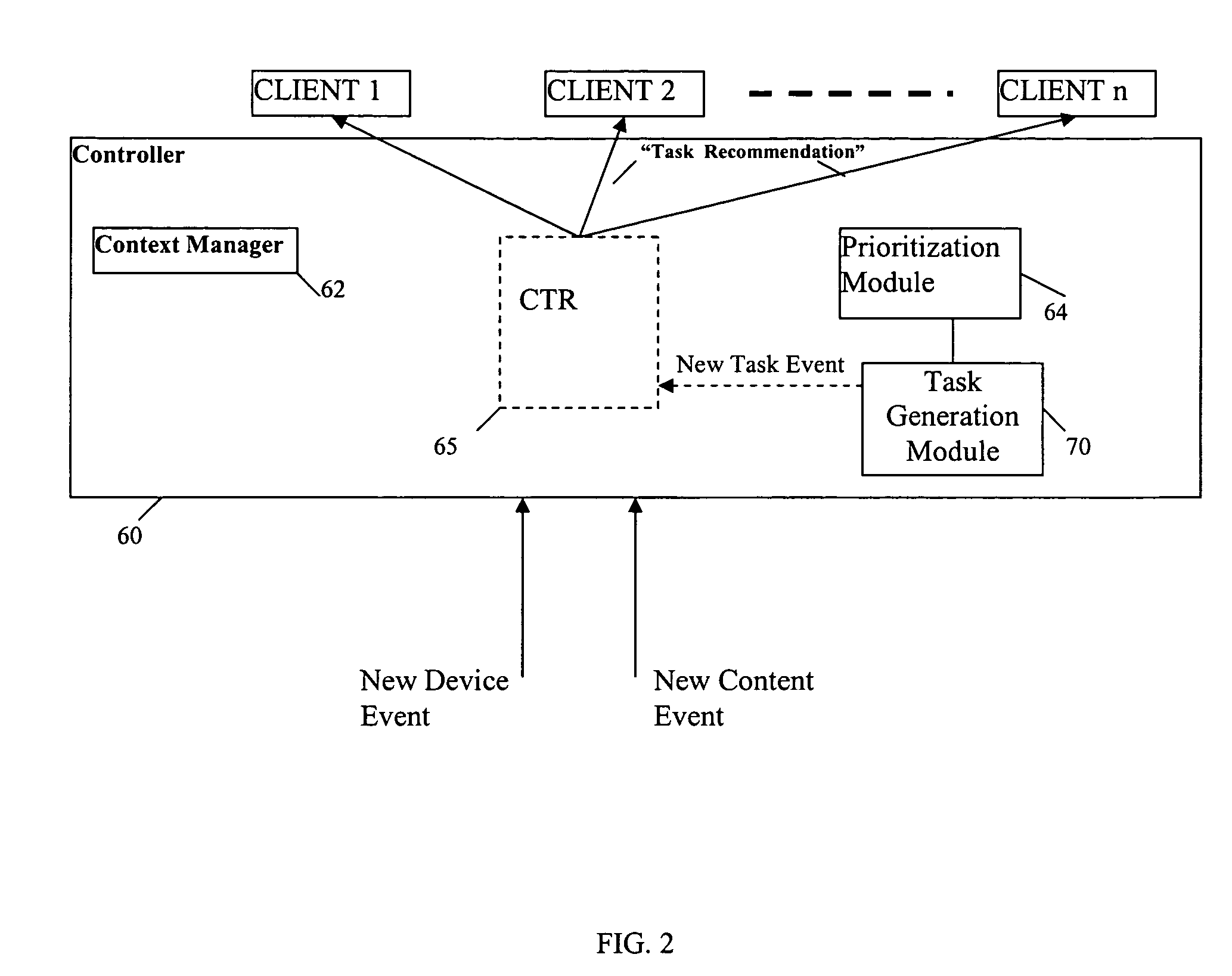 Method and system for prioritizing tasks made available by devices in a network