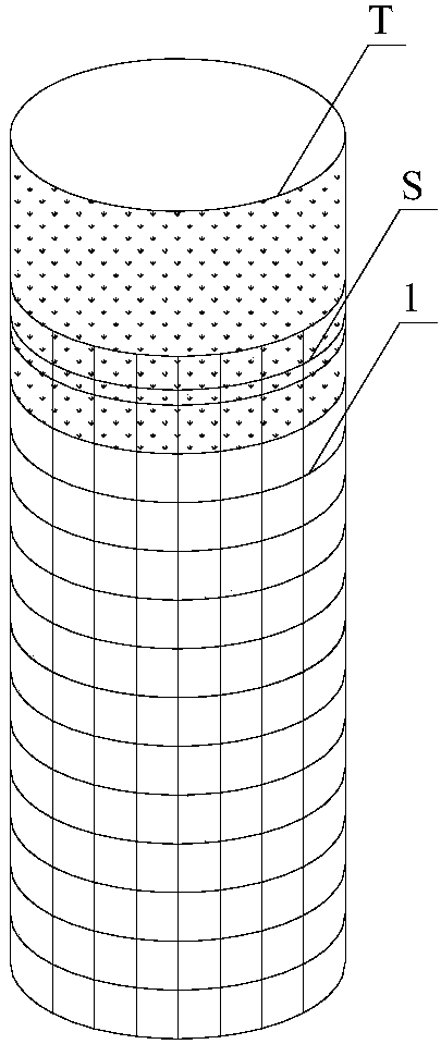 Structure of composite reinforcement pile capable of resisting budge of foundation and construction method