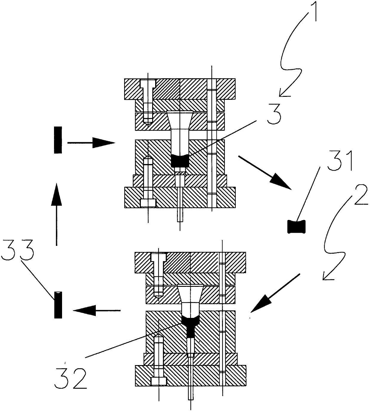 Large plastic shape and deformation blank-making method for eliminating anisotropy of magnesium alloy bar material with large height-diameter ratio