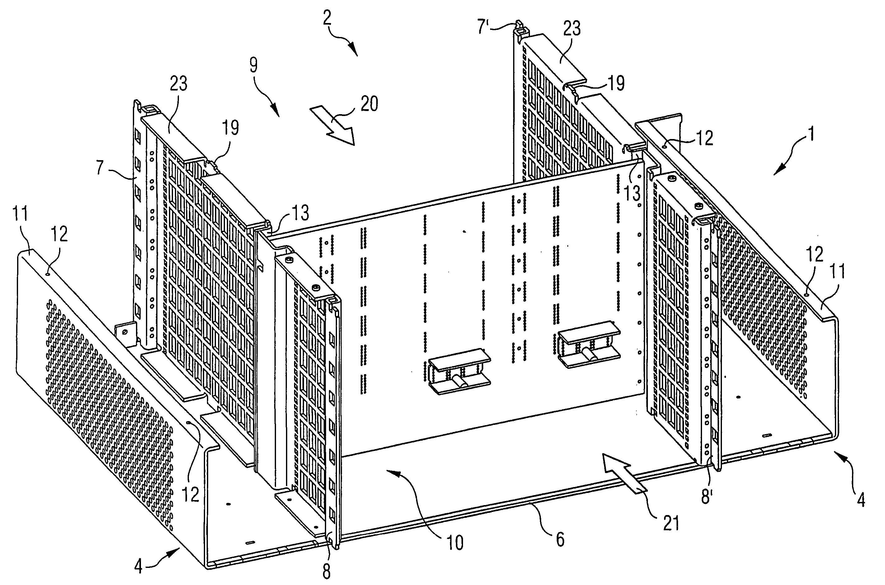Electrically shielded module carrier