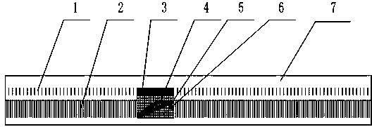 Code micro-macro combined collection method of absolute grating ruler