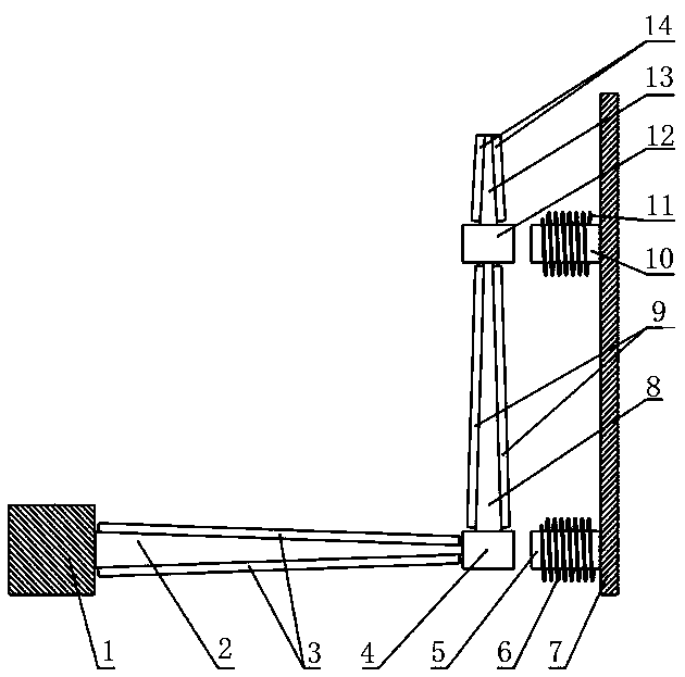 Wireless-sensor-oriented piezoelectric and electromagnetic combined type power supply device