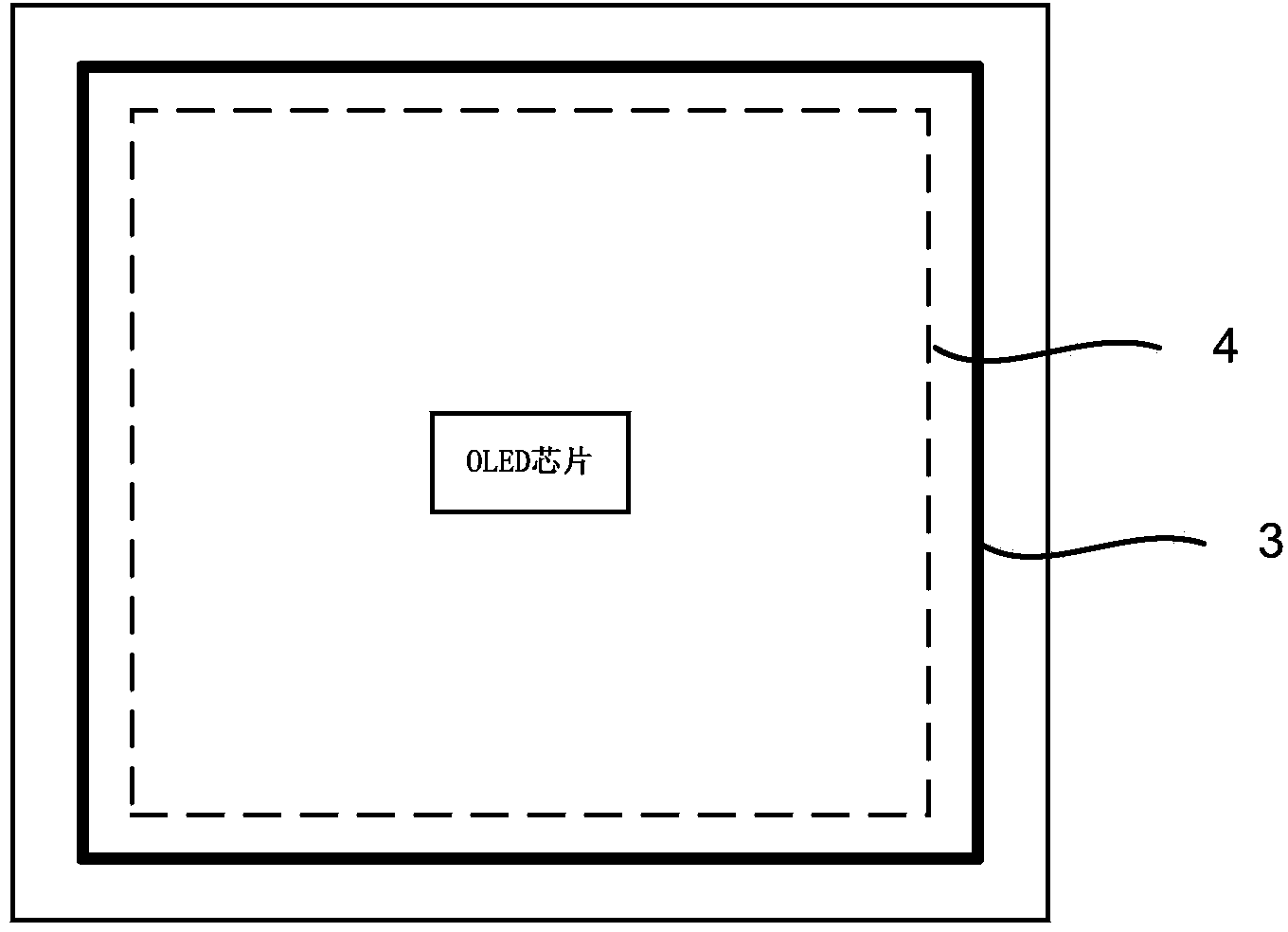 OLED (organic light emitting diode) packaging structure