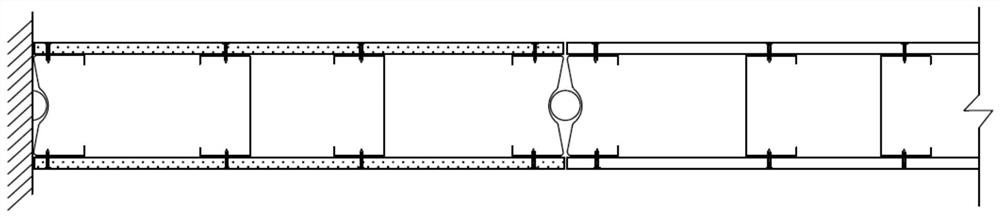 A prefabricated wall, room structure and construction method for large spaces