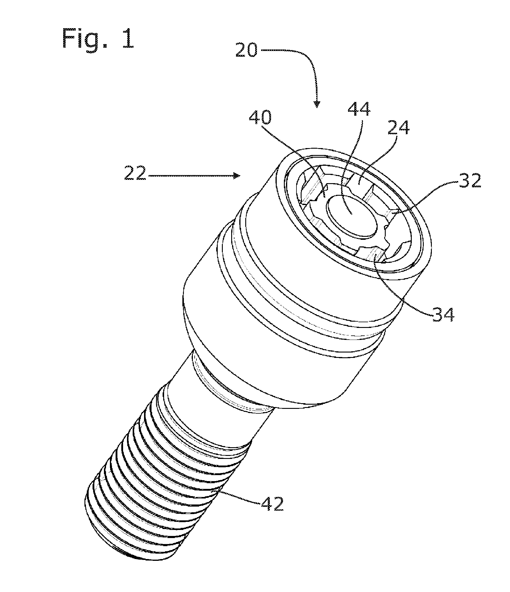 Theft-Protected Screw Part