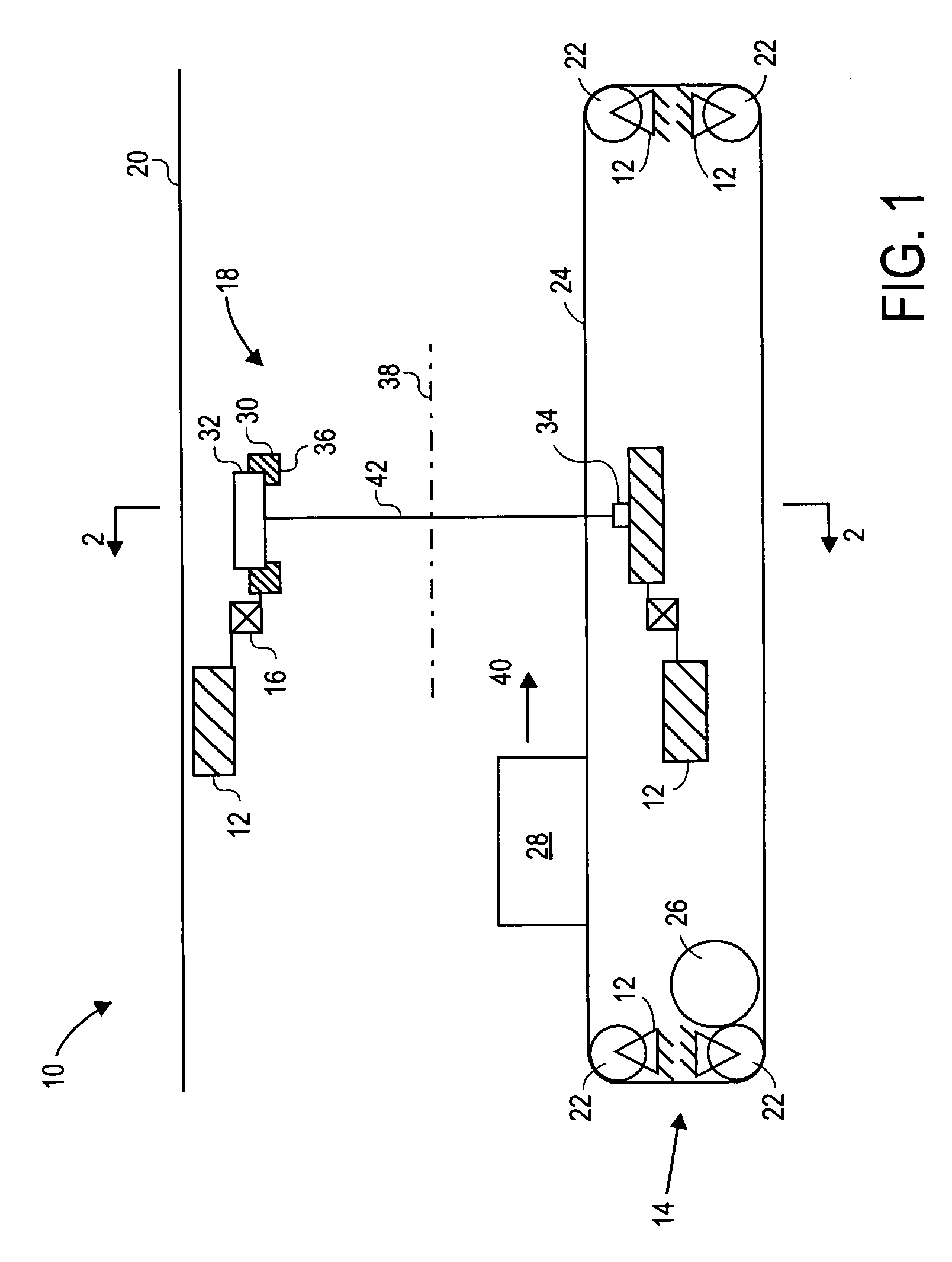 Reduced-size apparatus for non-intrusively inspecting an object