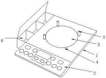 Induction cooker with positioning function