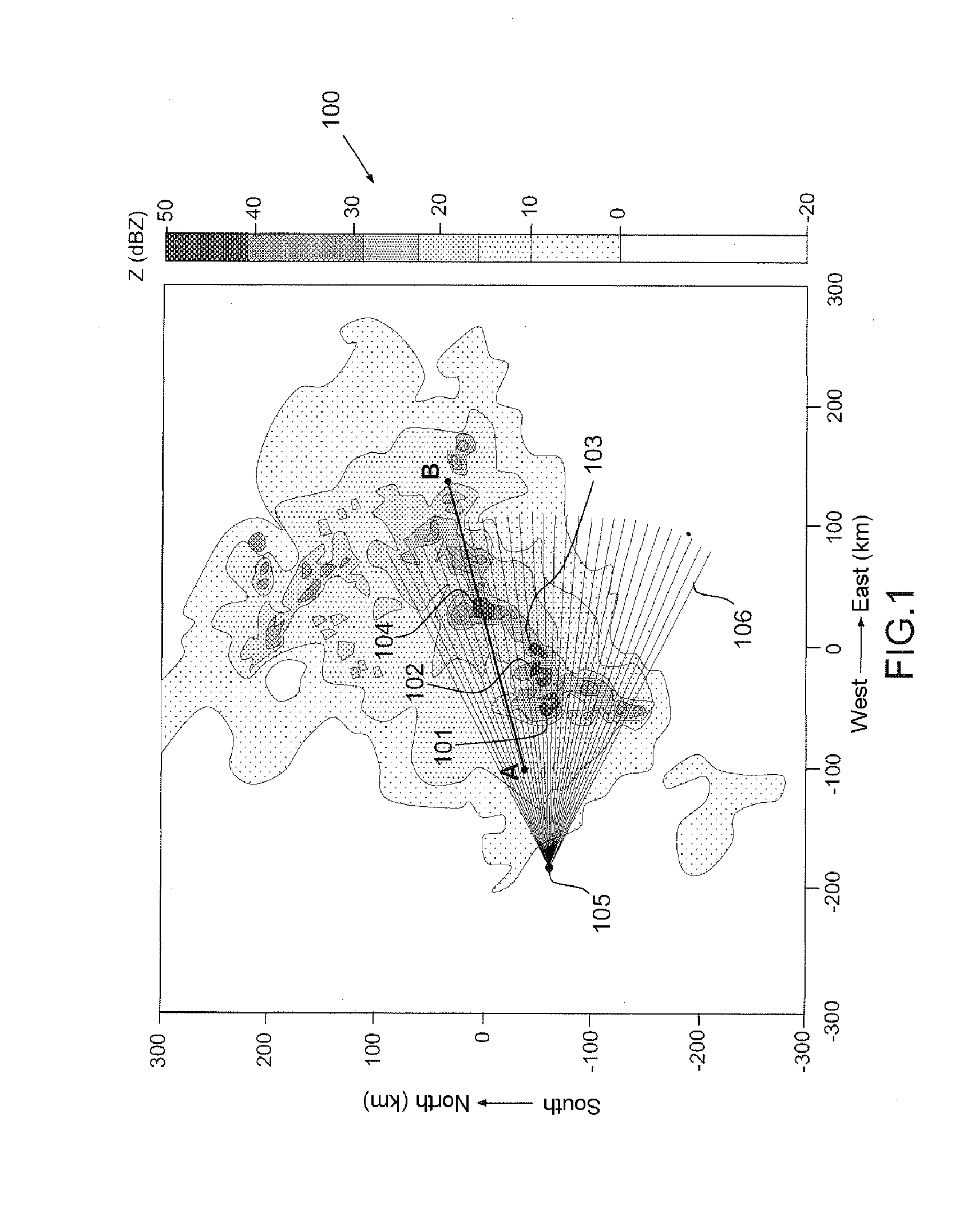 Method of correcting reflectivity measurements and radar implementing this method