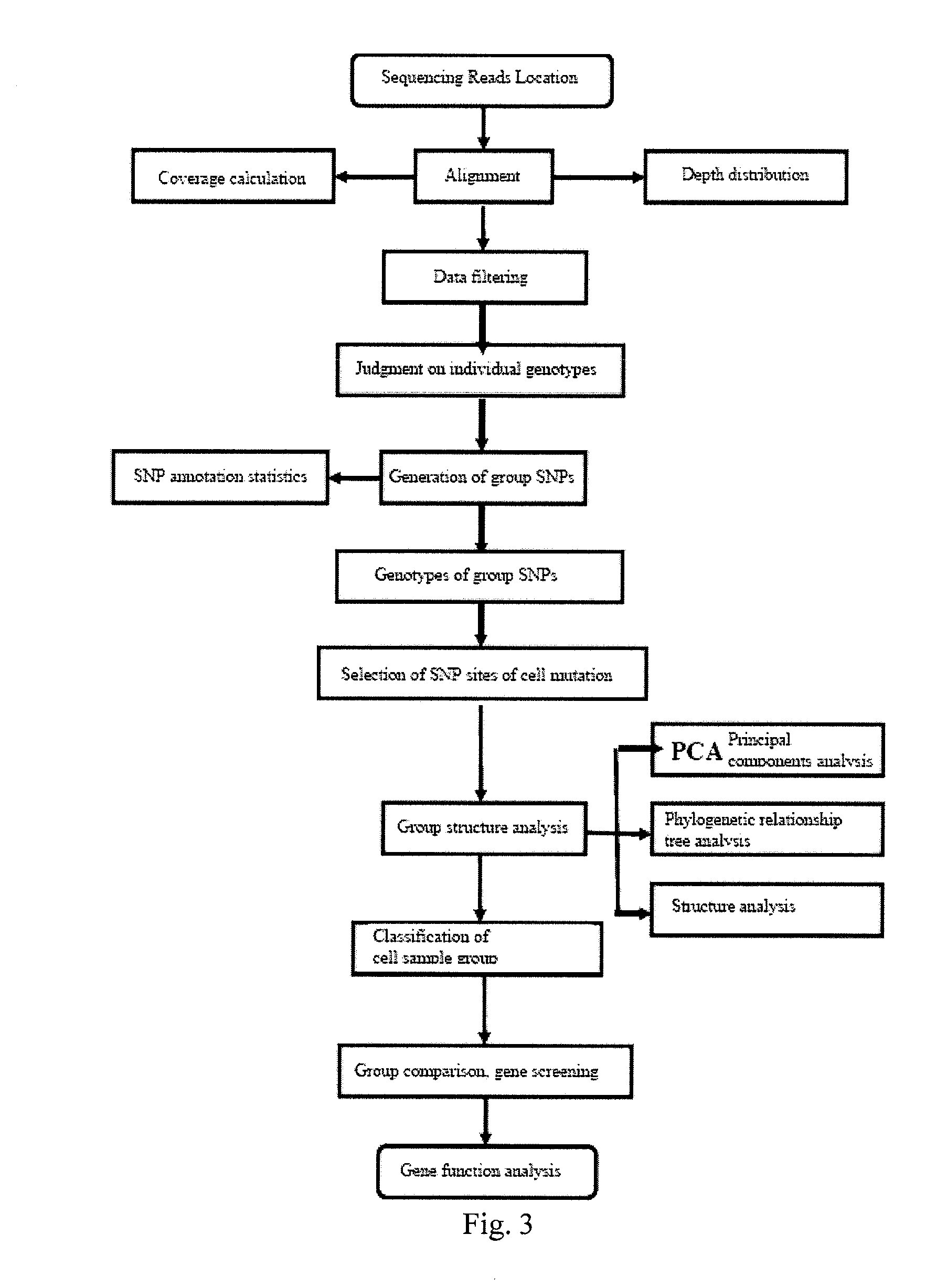 Single cell classification method, gene screening method and device thereof