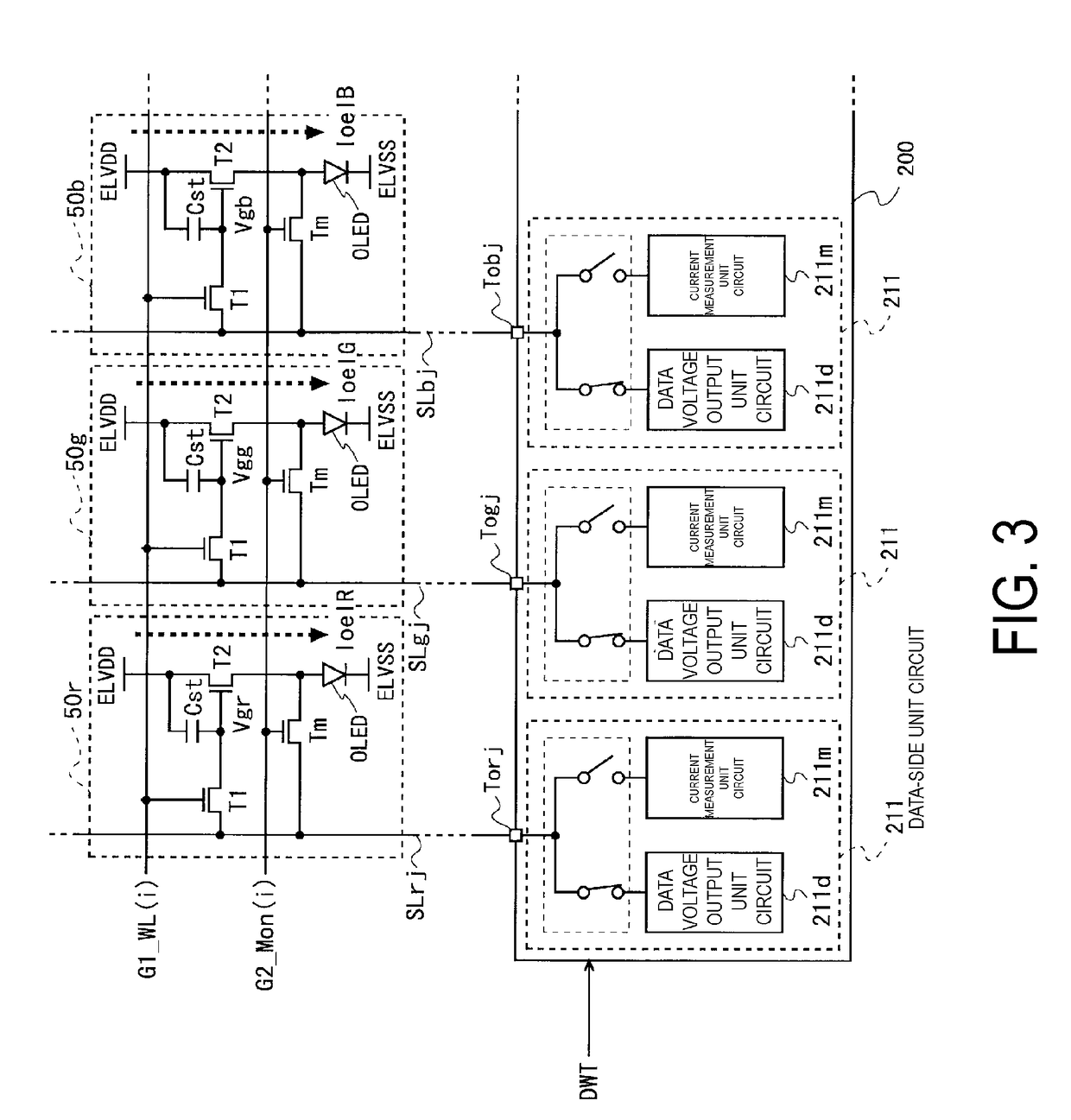 Pixel circuit, and display device and driving method therefor