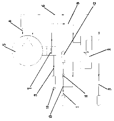 Heating network draining system for circulating fluidized bed cogeneration unit under cylinder cutting working condition