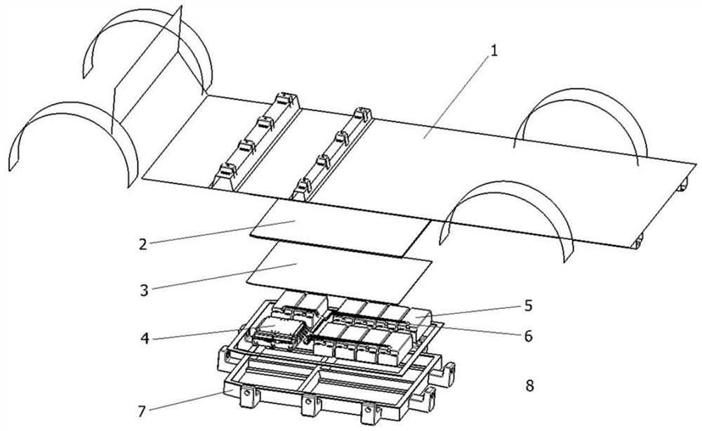 Battery pack integrated with vehicle body and vehicle with battery pack