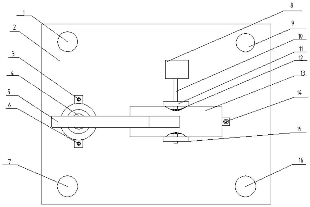 Chain link positioning machining clamp device and machine tool