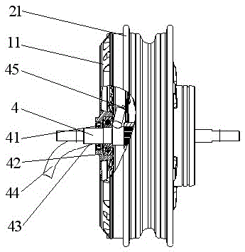 A permanent magnet brushless DC motor for electric vehicles with offset mounting structure