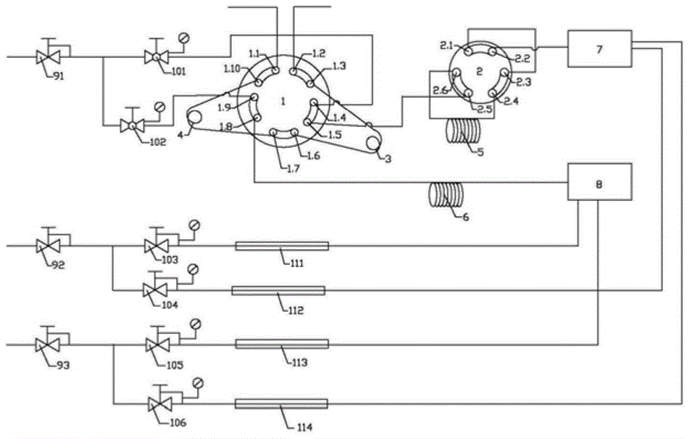 Gas chromatography detection system and gas chromatography detection method for analyzing trace sulfur compounds in gas