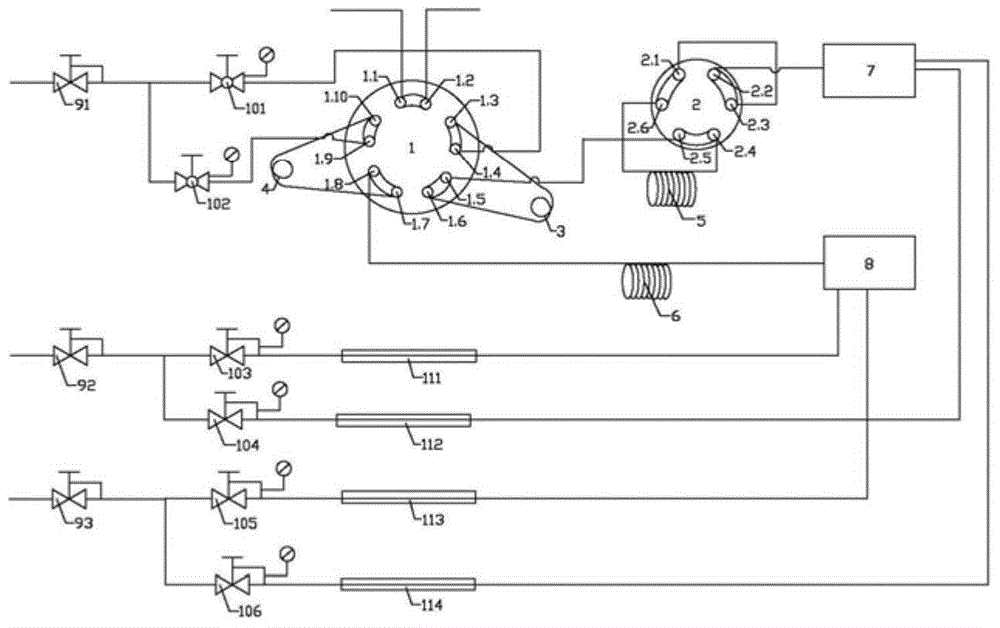 Gas chromatography detection system and gas chromatography detection method for analyzing trace sulfur compounds in gas