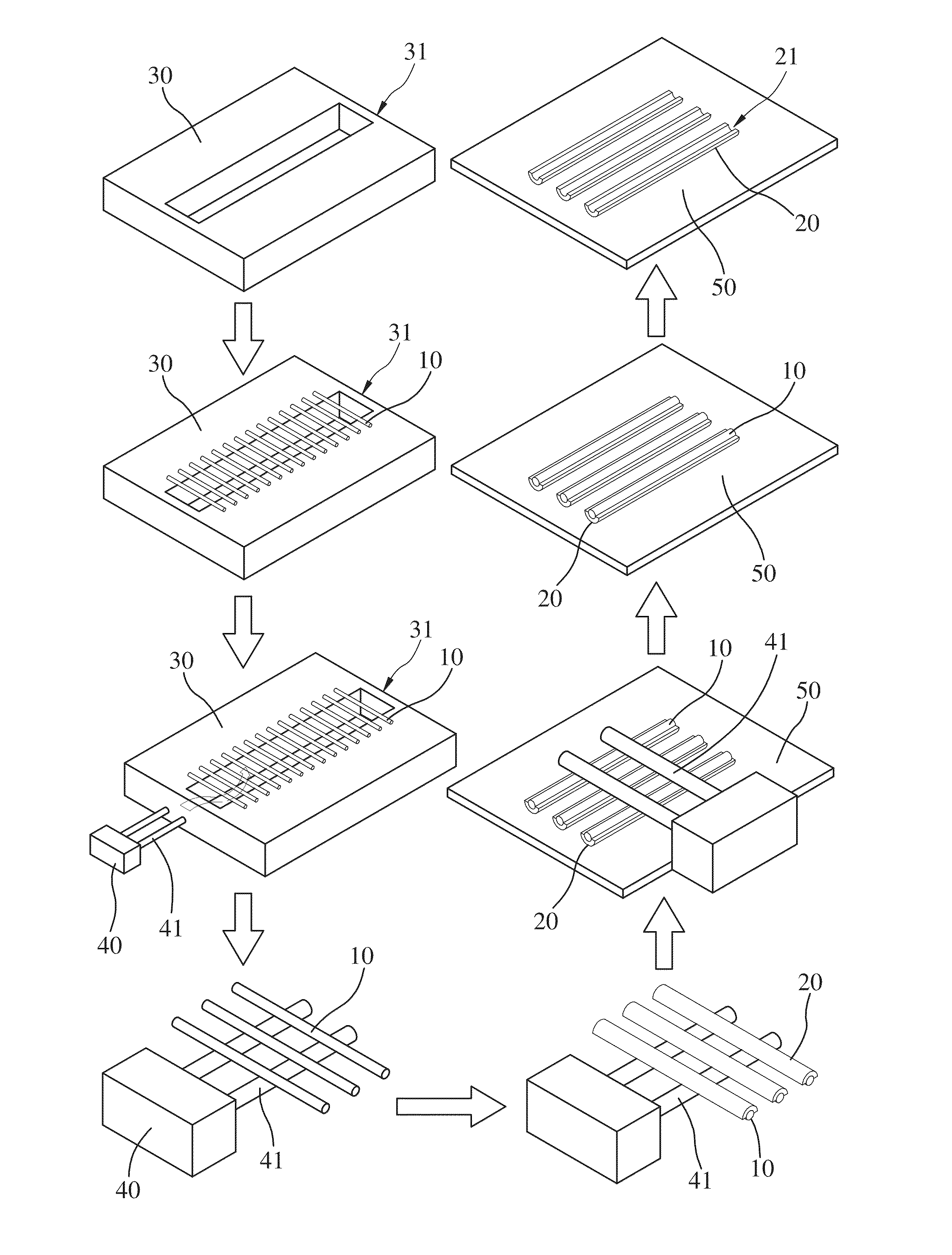 Method for forming a thermoelectric film having a micro groove