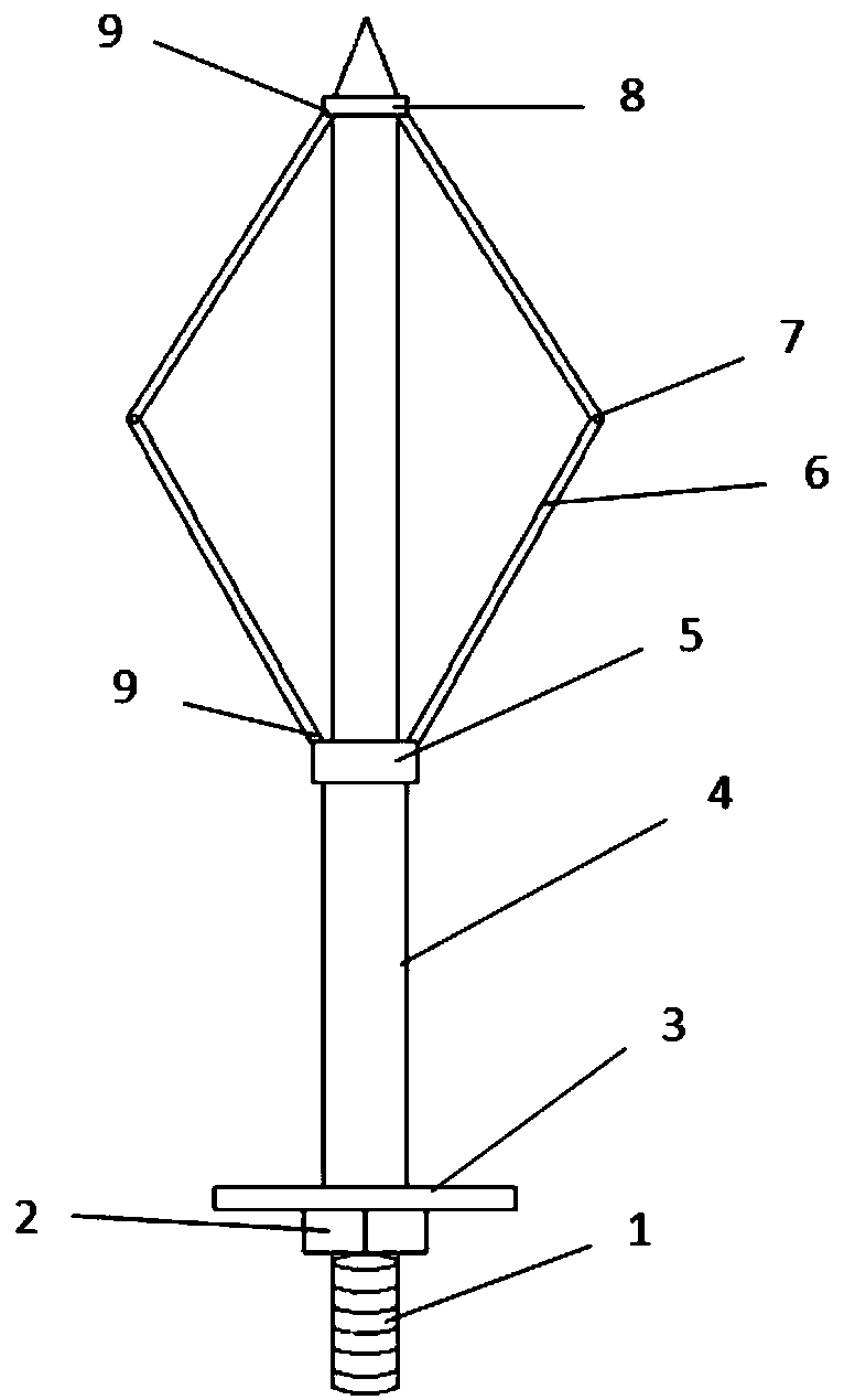 Shuttle-shaped contracted type anchor structure and using method thereof