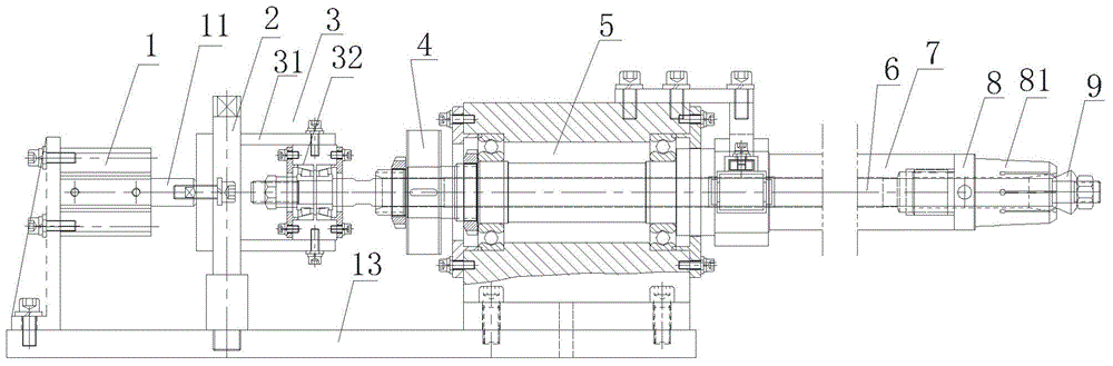 Fastening, indexing and rotating mechanism for central pipe