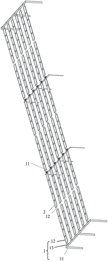 Flexible adjustable photovoltaic cable frame structure and photovoltaic power generation device