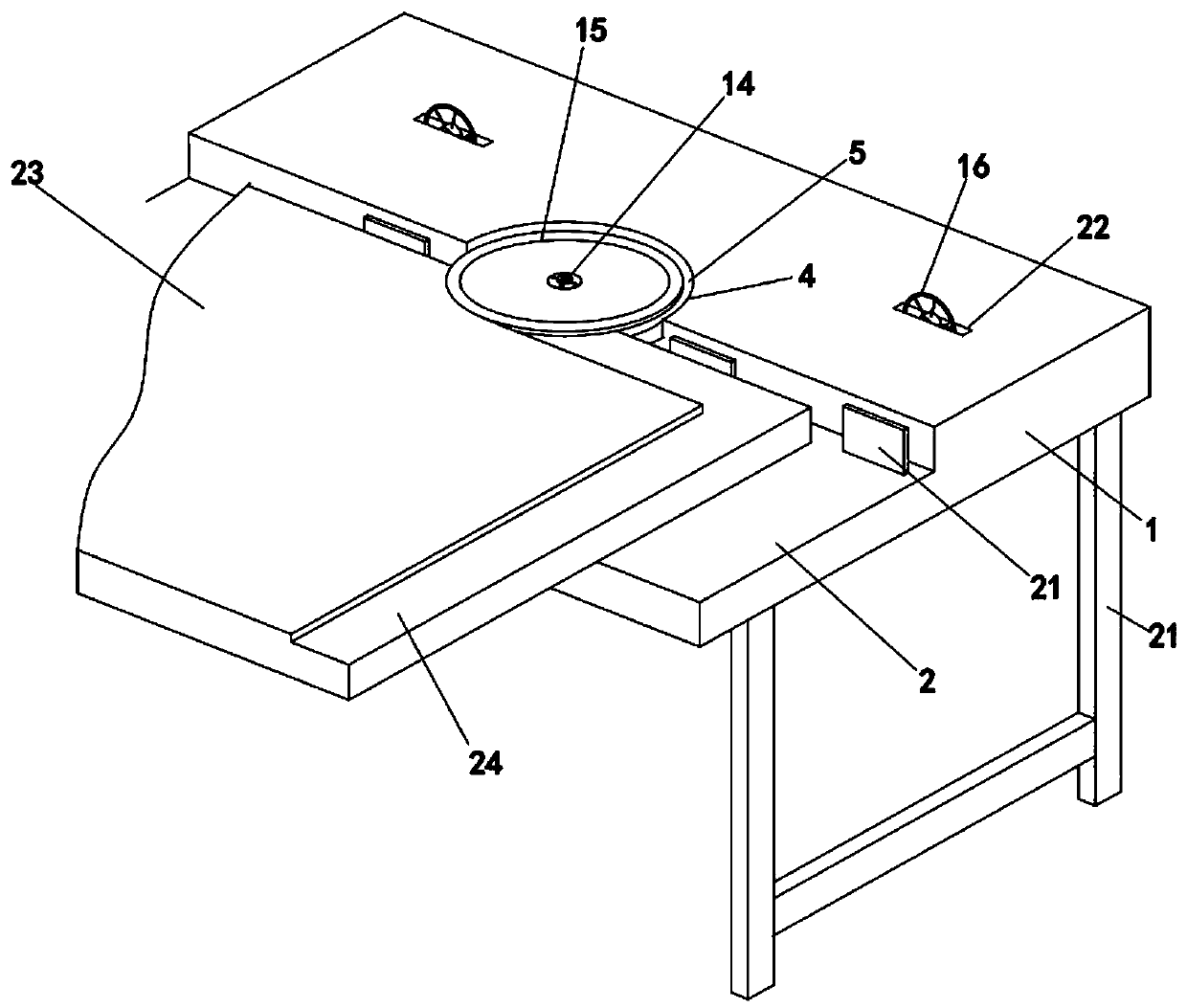 Woodworking industrial processing rapid edge trimming device