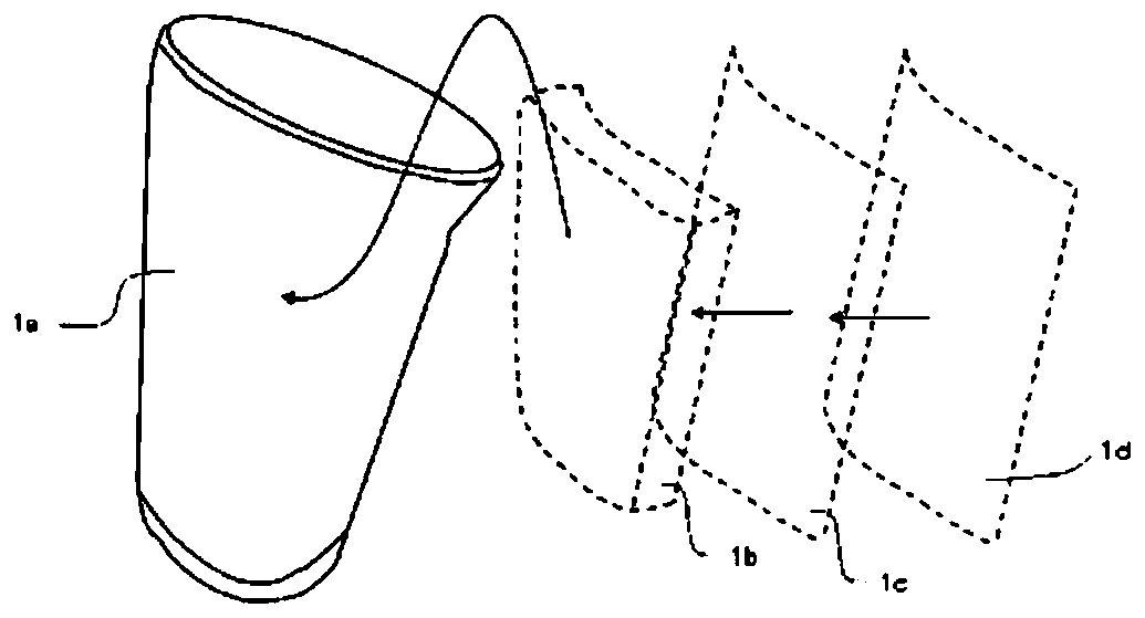 Gray cloth material having adjacent material with core material and manufacturing method thereof