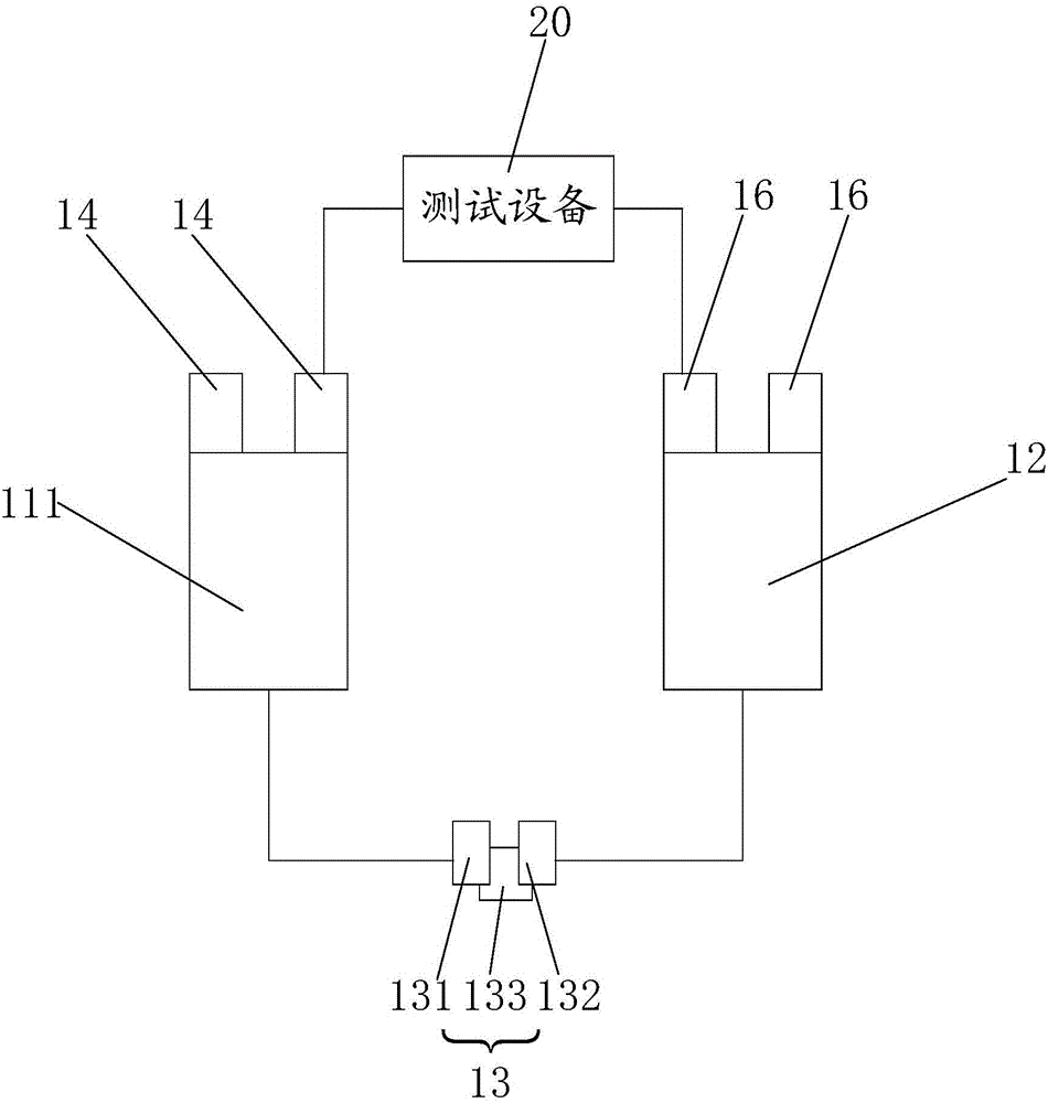 Display panel, display panel test system and test method of display panel