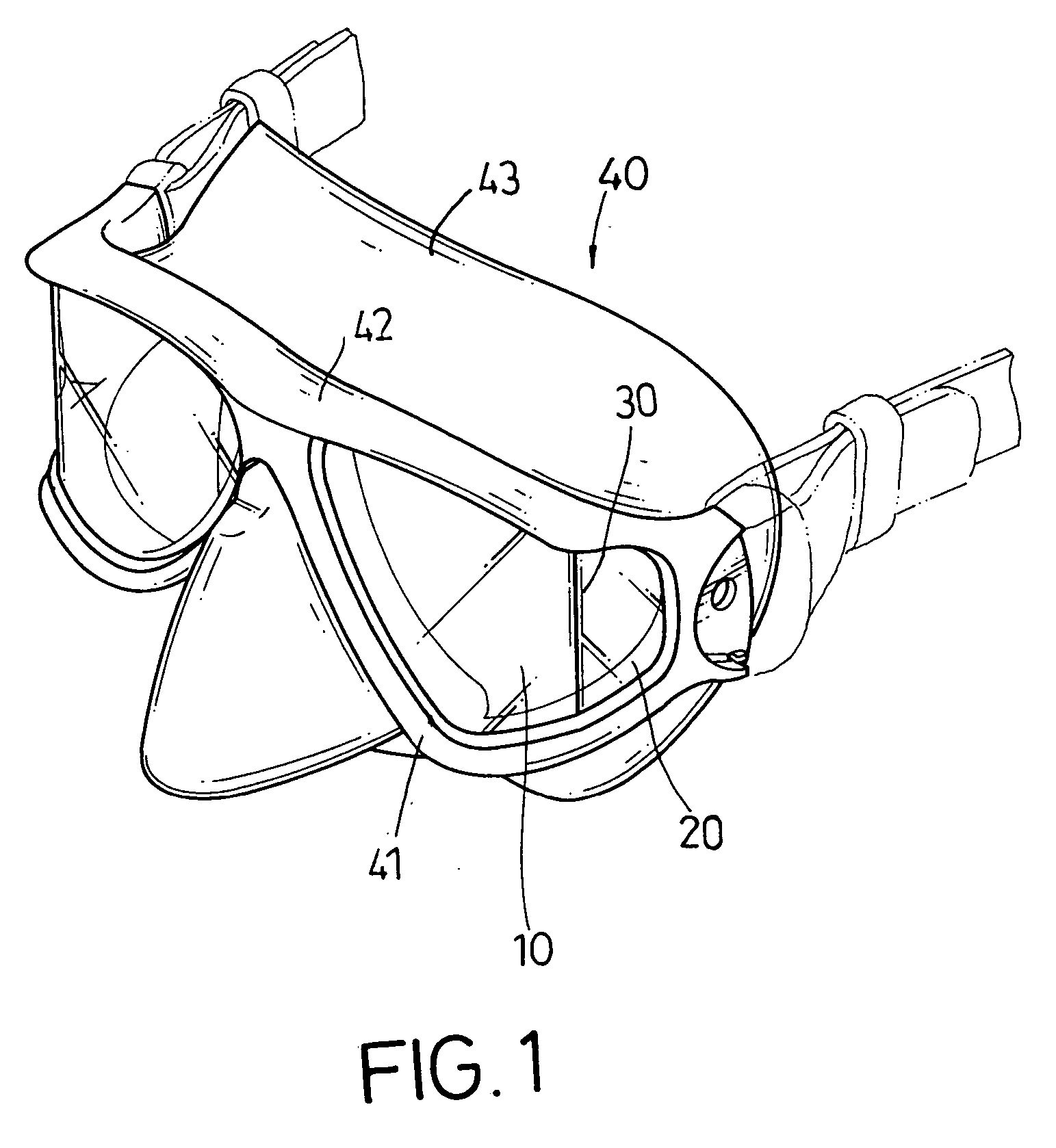 Protective lenses with a flexible gasket assembly