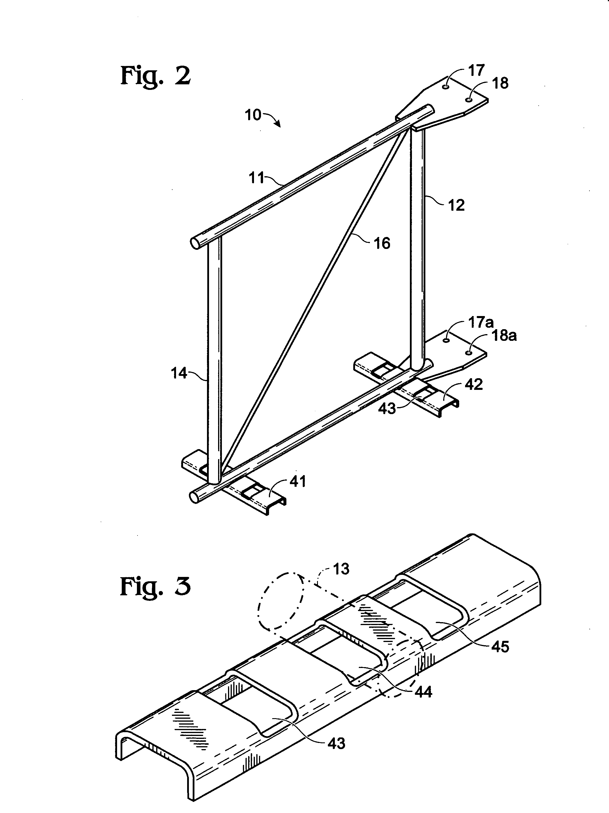 Adjustable fast set antenna frame