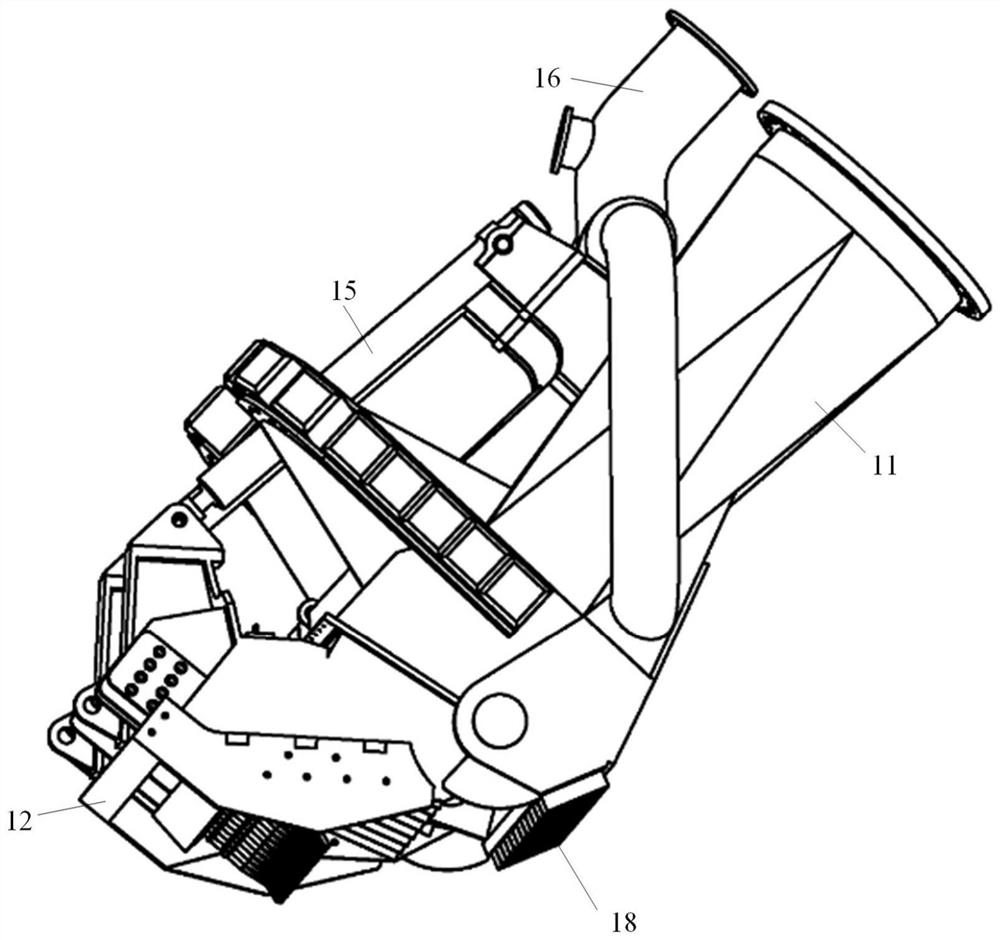 Hob trailing head trailing suction hopper dredger driven by outer-rotor motor