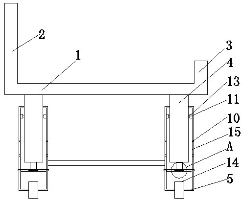 Display stand capable of height adjustment for teaching