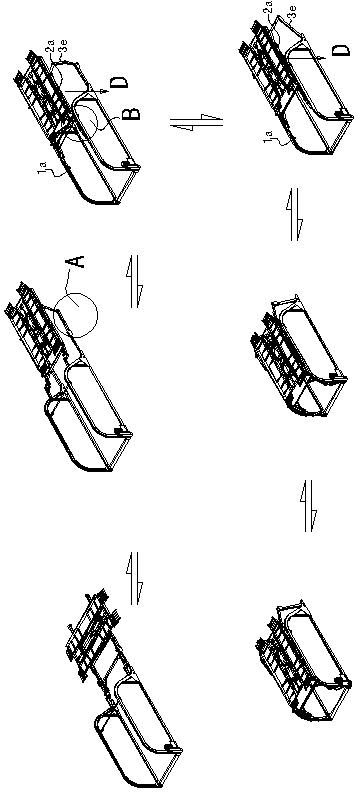 Pull type rotating double-layer parking device