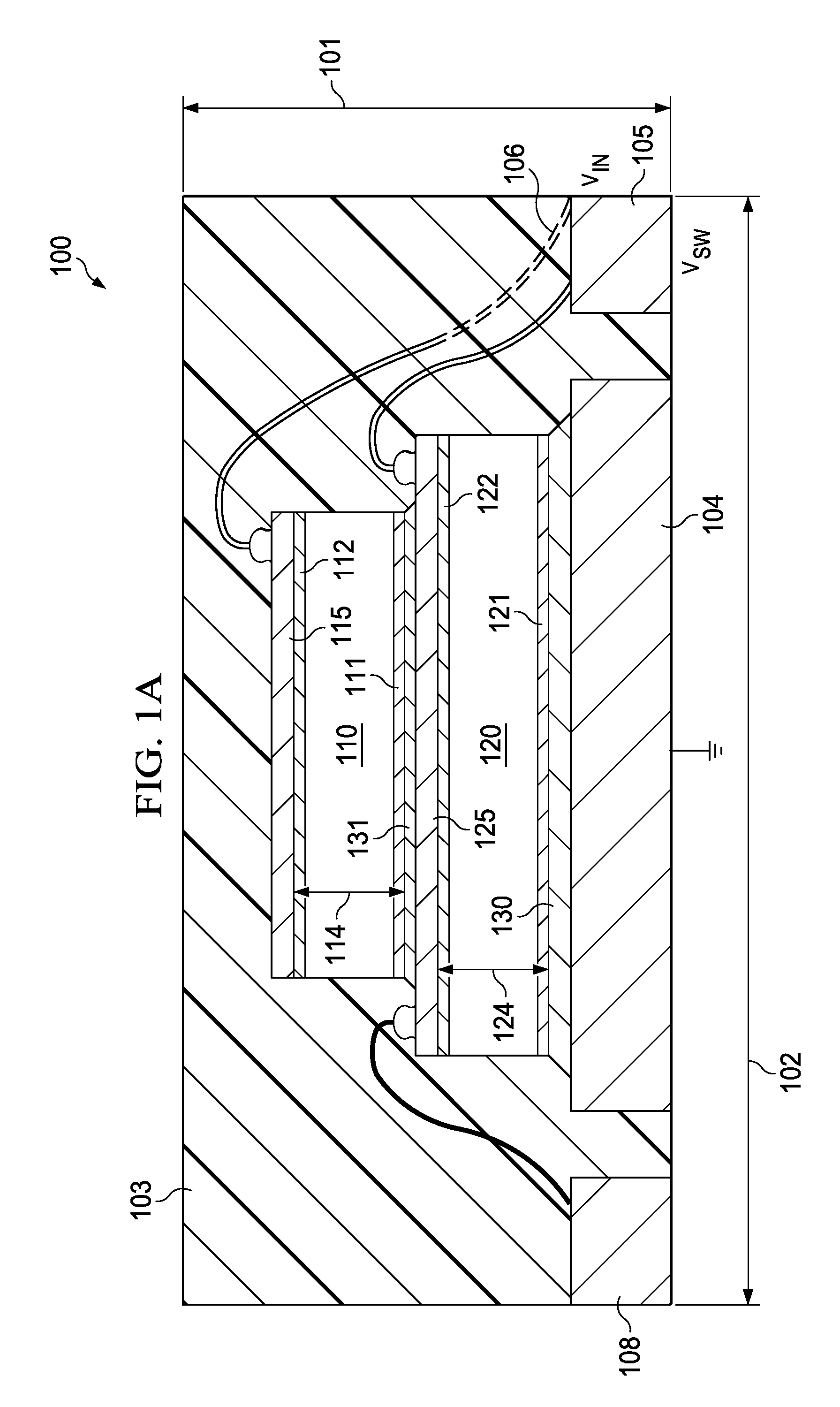 Structure and method for uniform current distribution in power supply module