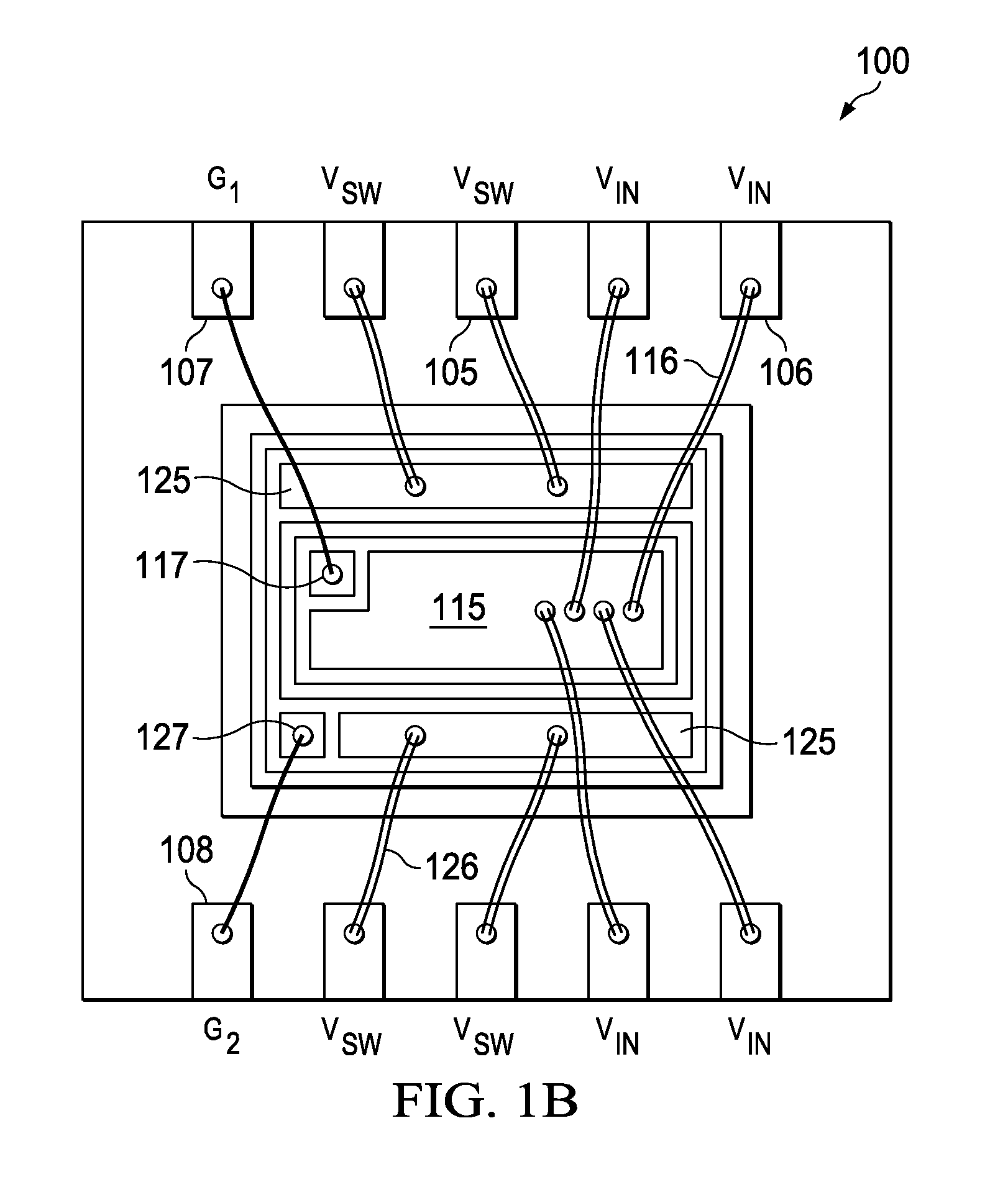 Structure and method for uniform current distribution in power supply module