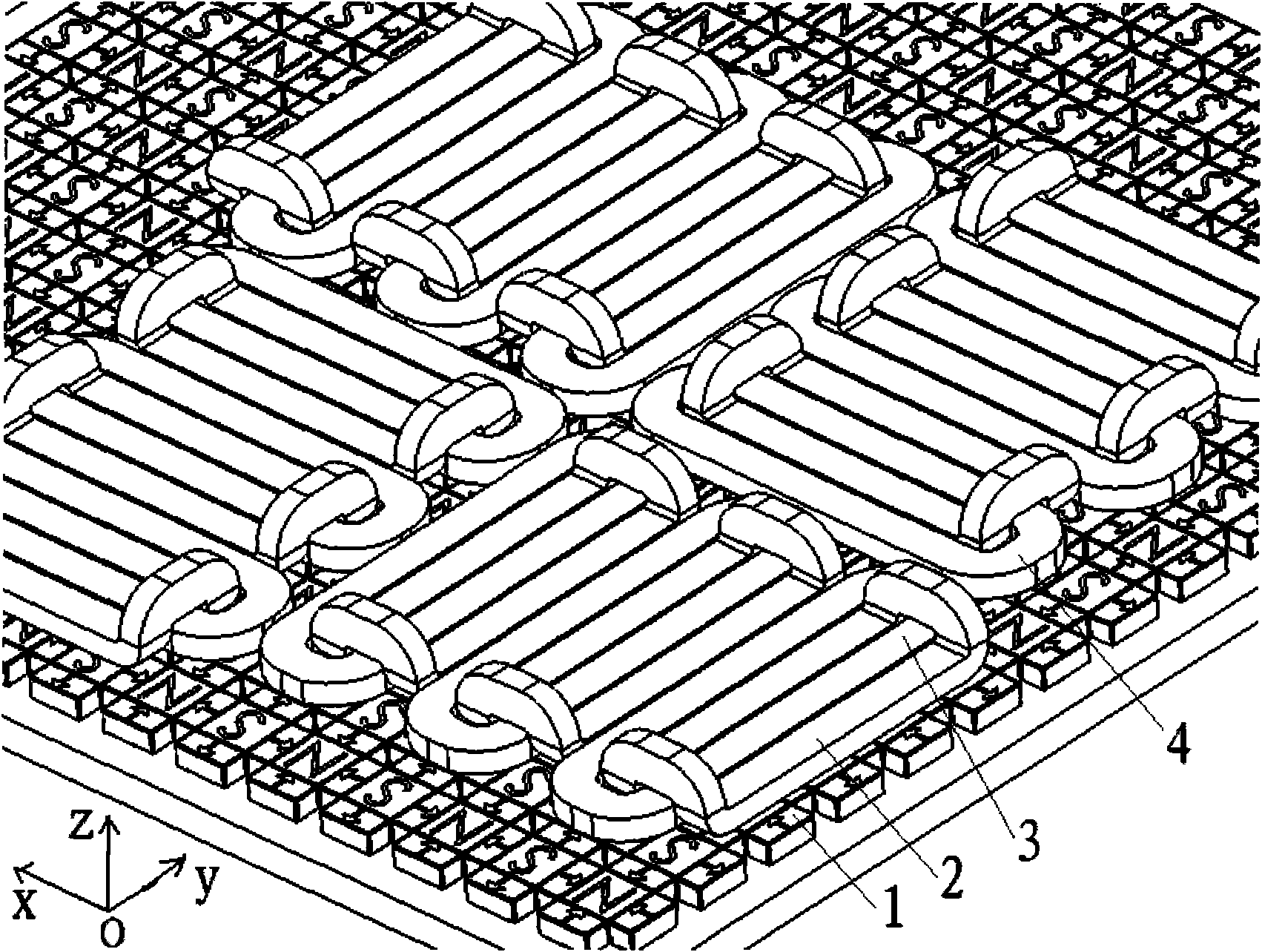 Planar motor adopting groove-type coil