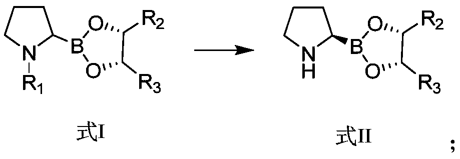 Preparation method of dipeptide valine boron proline salt