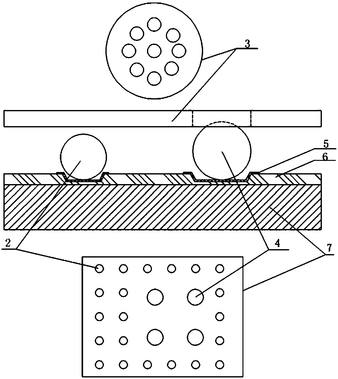 Method for preparing wafers having bumps with different diameters