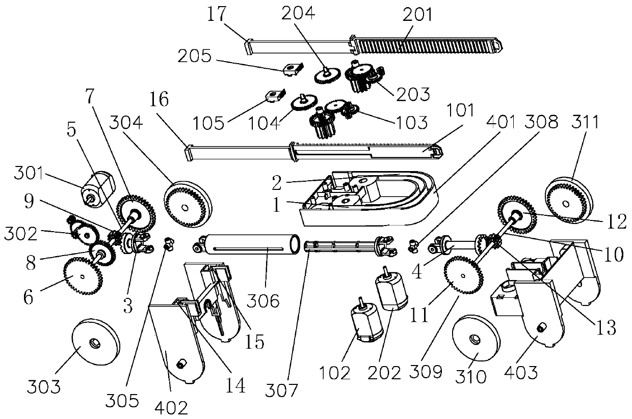 Telescopic and torsional toy structure
