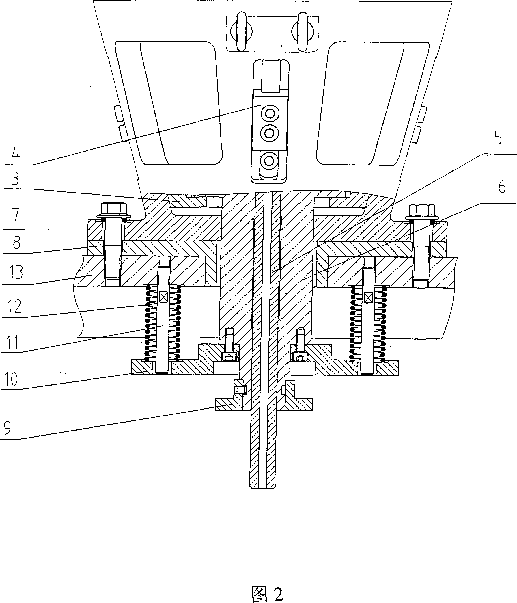 Lotus type mold opening mechanism of glassware press