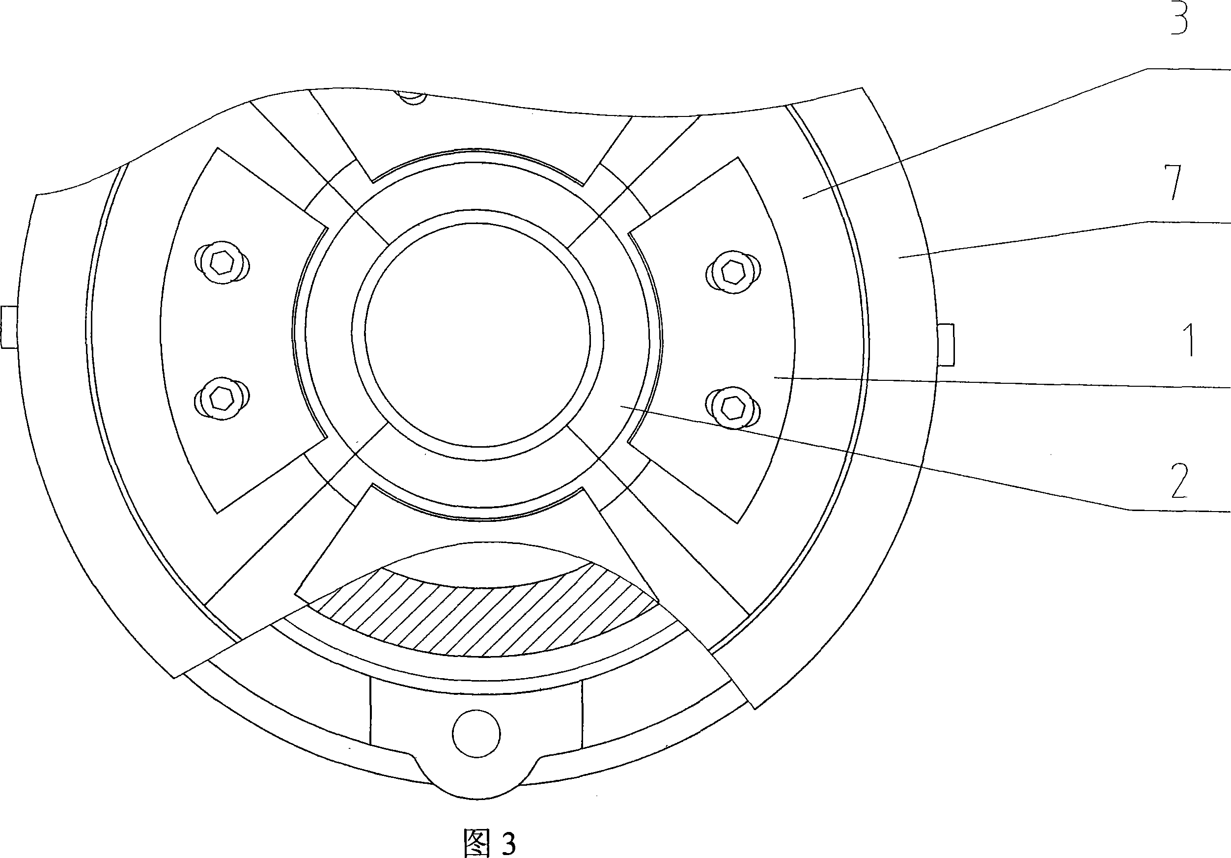 Lotus type mold opening mechanism of glassware press