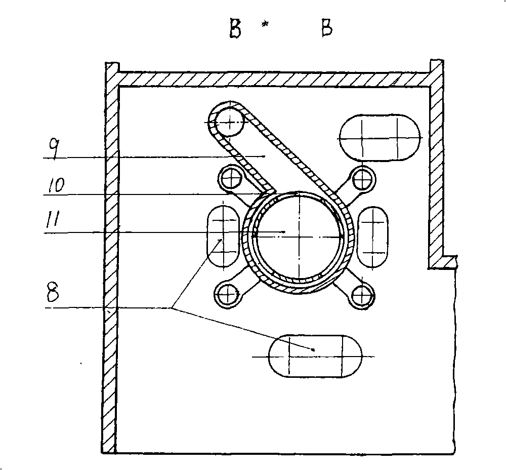 Piston reciprocating internal-combustion engine working substance flow system and its device