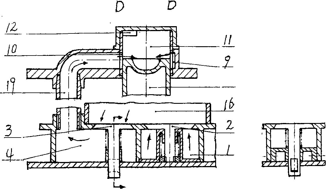 Piston reciprocating internal-combustion engine working substance flow system and its device