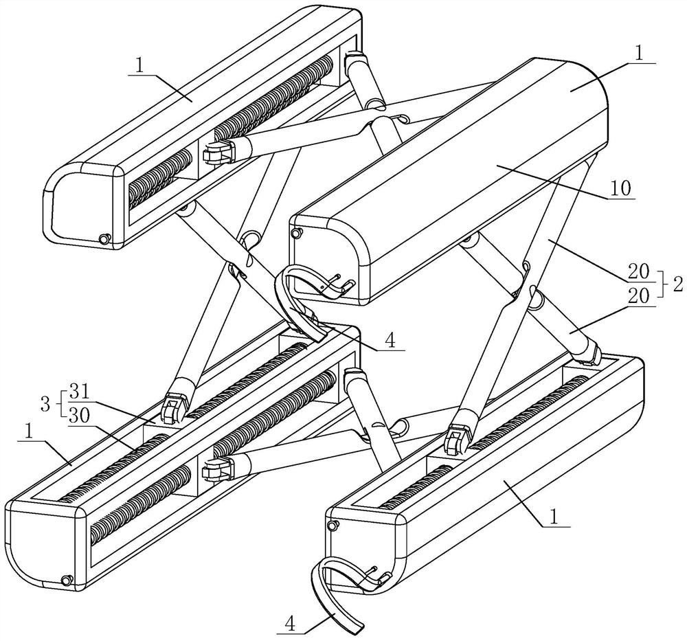 Inflation-free armpit approach thyroid surgery internal support device