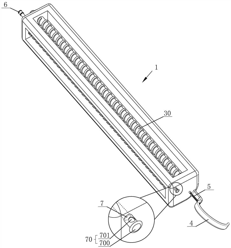 Inflation-free armpit approach thyroid surgery internal support device